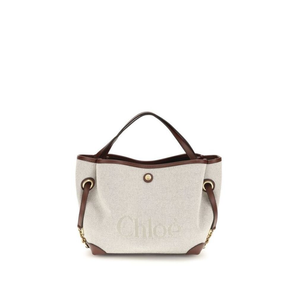 Chloé Beige Fabric Shoulder Women's Bag